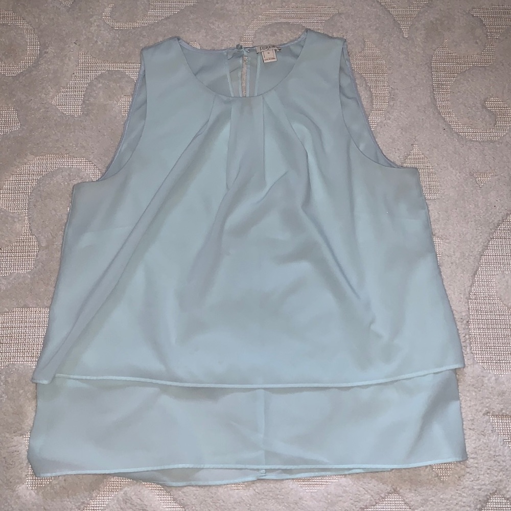 J.Crew Mint layered top